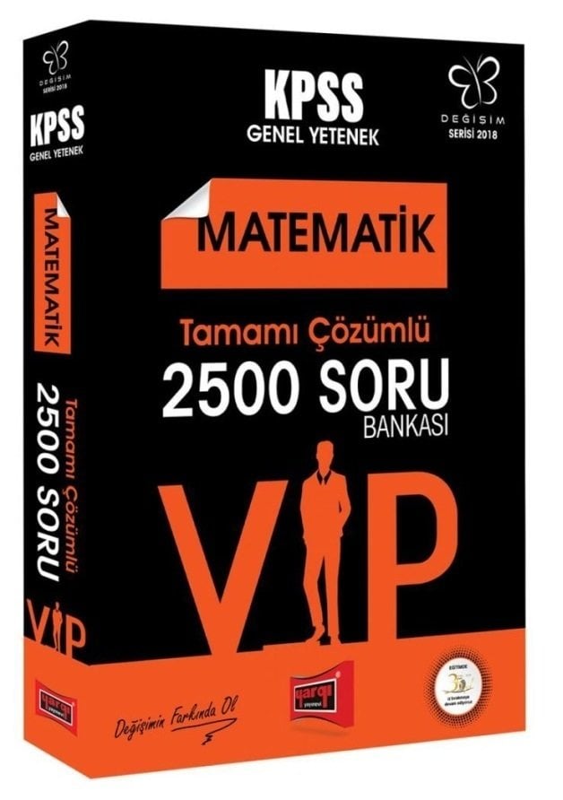 Yargı 2018 KPSS VIP Matematik 2500 Soru Bankası Çözümlü Yargı Yayınları