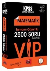 Yargı 2018 KPSS VIP Matematik 2500 Soru Bankası Çözümlü Yargı Yayınları