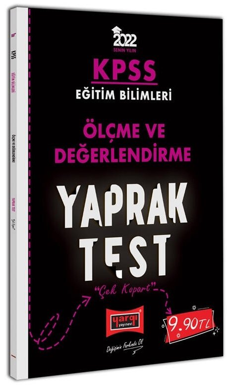 Yargı 2022 KPSS Eğitim Bilimleri Ölçme ve Değerlendirme Yaprak Test Yargı Yayınları