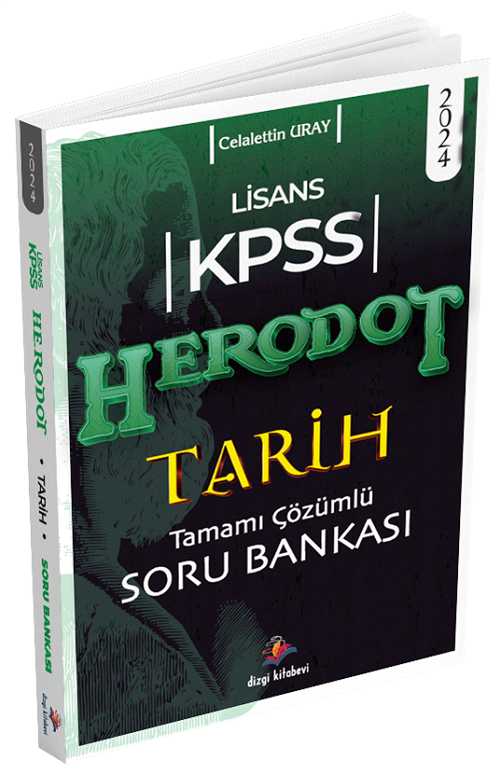 Dizgi Kitap 2024 KPSS Tarih Herodot Soru Bankası Çözümlü - Celalettin Uray Dizgi Kitap