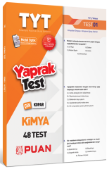 Puan YKS TYT Kimya 48 Yaprak Test Puan Yayınları