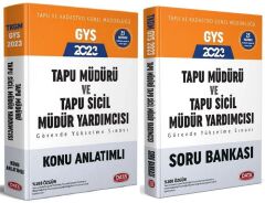 Data 2023 GYS Tapu Kadastro Tapu Müdürü ve Tapu Sicil Müdür Yardımcısı Konu + Soru 2 li Set Görevde Yükselme Data Yayınları