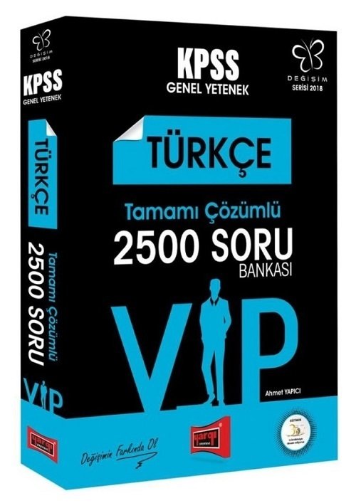 Yargı 2018 KPSS VIP Türkçe 2500 Soru Bankası Çözümlü Yargı Yayınları