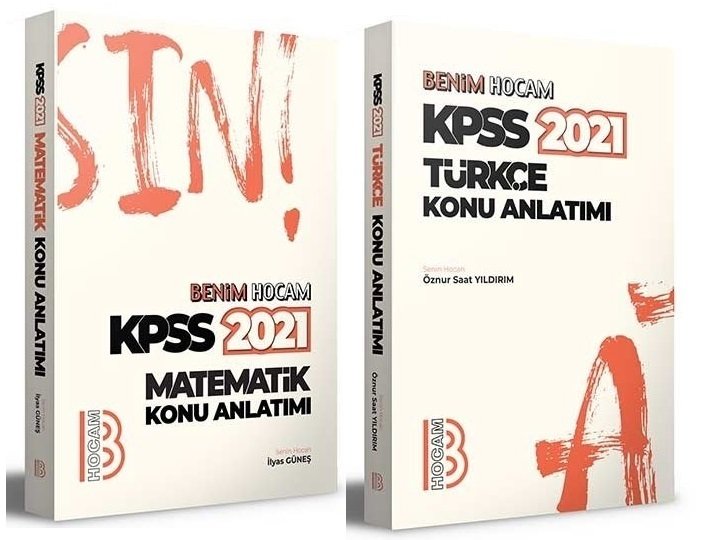 SÜPER FİYAT - Benim Hocam 2021 KPSS Matematik+Türkçe Konu 2 li Set Benim Hocam Yayınları