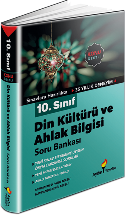 Aydın 10. Sınıf Din Kültürü ve Ahlak Bilgisi Konu Özetli Soru Bankası Aydın Yayınları