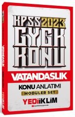 Yediiklim 2023 KPSS Vatandaşlık Konu Anlatımı (Modüler Set İçerisindeki) Yediiklim Yayınları