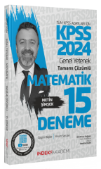 SÜPER FİYAT - İndeks Akademi 2024 KPSS Matematik 15 Deneme Çözümlü - Metin Şimşek İndeks Akademi Yayıncılık