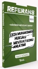 Temsil 2023 REFERANS Hakimlik Ceza Muhakemesi Hukuku Mevzuat Konu Anlatımı - Sami Sönmez Temsil Yayınları