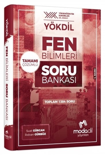 Modadil YÖKDİL Fen Bilimleri Soru Bankası Çözümlü Modadil Yayınları