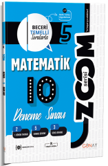 Günay 5. Sınıf Matematik Zoom 10 Deneme Günay Yayınları