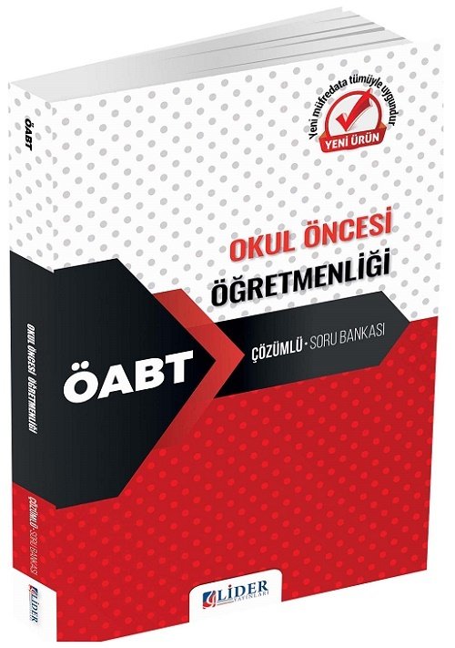 SÜPER FİYAT - Lider ÖABT Okul Öncesi Öğretmenliği Soru Bankası Çözümlü Lider Yayınları