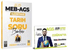 ÖN SİPARİŞ - HocaWebde + İndeks 2025 MEB-AGS KPSS Türkiye Coğrafyası Video Ders Notu + Tarih Soru Bankası 2 li Set - Engin Eraydın HocaWebde + İndeks Akademi Yayınları