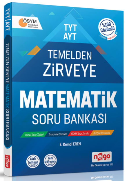 Nego YKS TYT AYT Matematik Temelden Zirveye Soru Bankası Nego Yayınları