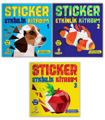 Yükselen Zeka 4-10 Yaş Sticker Etkinlik Kitabım (3 Kitap Set) Yükselen Zeka Yayınları