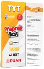 Puan YKS TYT Tarih Çek Kopart 48 Yaprak Test Puan Yayınları