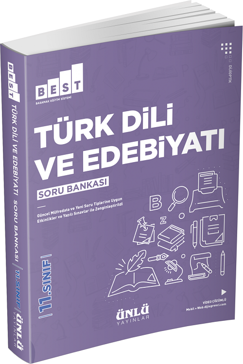 Ünlü 11. Sınıf Türk Dili ve Edebiyatı BEST Soru Bankası Ünlü Yayınları