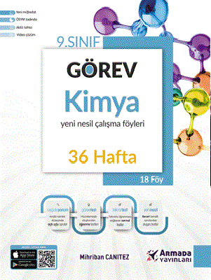 Armada 9. Sınıf Kimya Görev Çalışma Föyleri Armada Yayınları