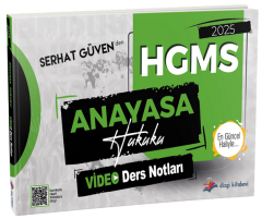 Dizgi Kitap 2025 HMGS Anayasa Hukuku Video Ders Notları - Serhat Güven Dizgi Kitap