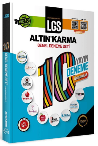 Altın Karma 8. Sınıf LGS Altın Karma Genel 10 Deneme Seti Altın Karma Yayınları