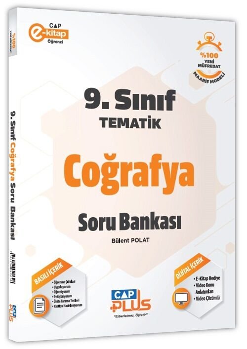 Çap Yayınları 9. Sınıf Coğrafya Tematik Soru Bankası Çap Yayınları