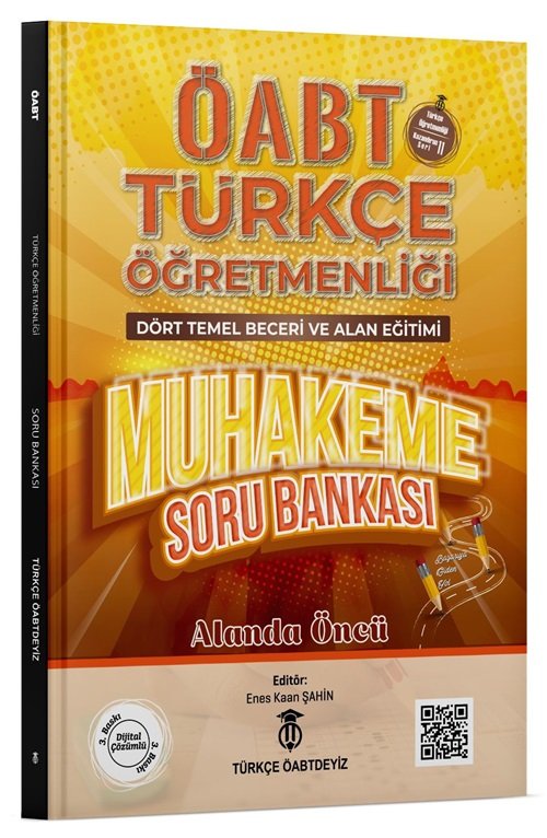 Türkçe ÖABTDEYİZ ÖABT Türkçe Dört Temel Beceri ve Alan Eğitimi Muhakeme Soru Bankası Dijital Çözümlü - Enes Kaan Şahin Türkçe ÖABTDEYİZ