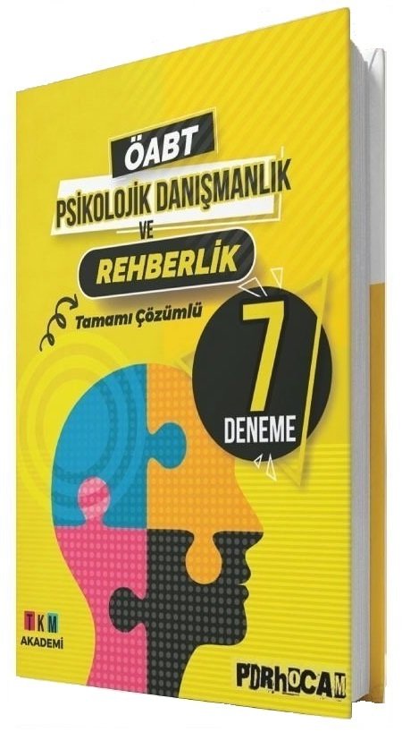 SÜPER FİYAT - PDR Hocam ÖABT Psikolojik Danışmanlık ve Rehberlik 7 Deneme Çözümlü - İlhan Yaman PDR Hocam Yayınları