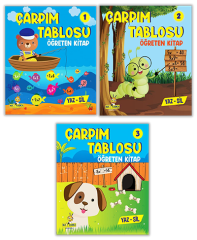 Yükselen Zeka Çarpım Tablosu Öğreten Kitap (3 Kitap Set) Yükselen Zeka Yayınları