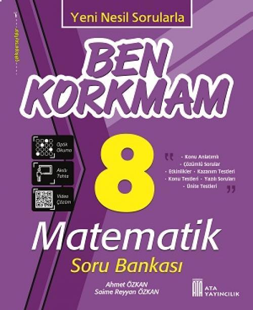 Ata Yayıncılık 8. Sınıf Matematik Ben Korkmam Soru Bankası Ata Yayıncılık