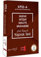 Yargı KPSS A Hukuk-İktisat-Maliye-Muhasebe Yaprak Test Çek Koparlı Yargı Yayınları