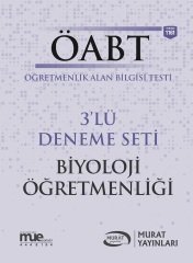 SÜPER FİYAT - Murat ÖABT Biyoloji Öğretmenliği 3 Deneme Çözümlü Murat Yayınları