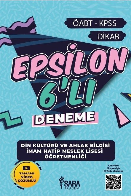 Şara Akademi ÖABT Din Kültürü ve Ahlak Bilgisi Epsilon 6 Deneme Çözümlü - Rauf Şara Şara Akademi