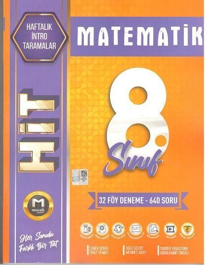 Mozaik 8. Sınıf Matematik İntro Hit 32 Deneme Mozaik Yayınları