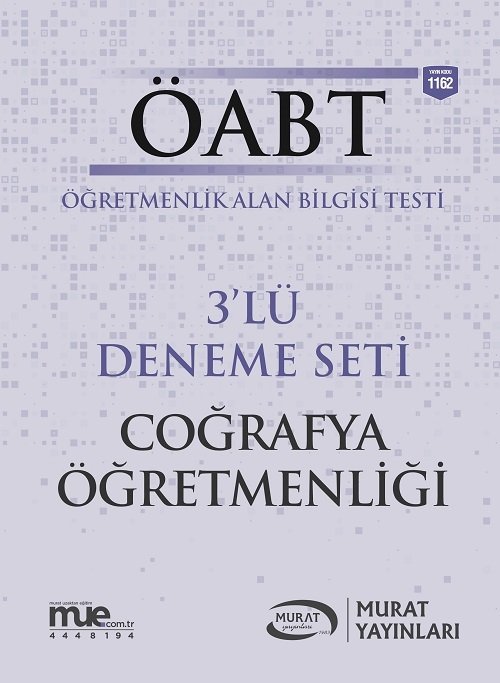 SÜPER FİYAT - Murat ÖABT Coğrafya Öğretmenliği 3 Deneme Çözümlü Murat Yayınları