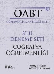 SÜPER FİYAT - Murat ÖABT Coğrafya Öğretmenliği 3 Deneme Çözümlü Murat Yayınları