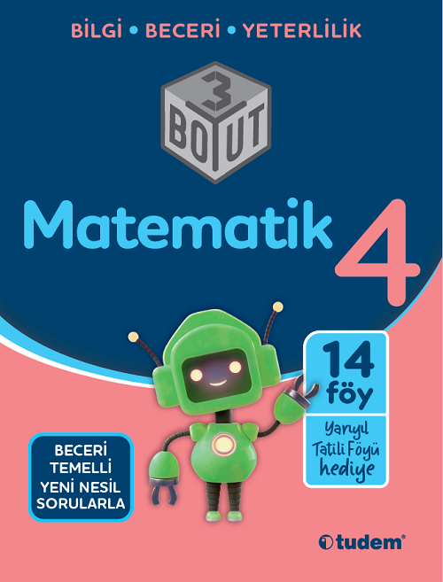 Tudem 4. Sınıf Matematik 3 Boyut Soru Bankası Tudem Yayınları