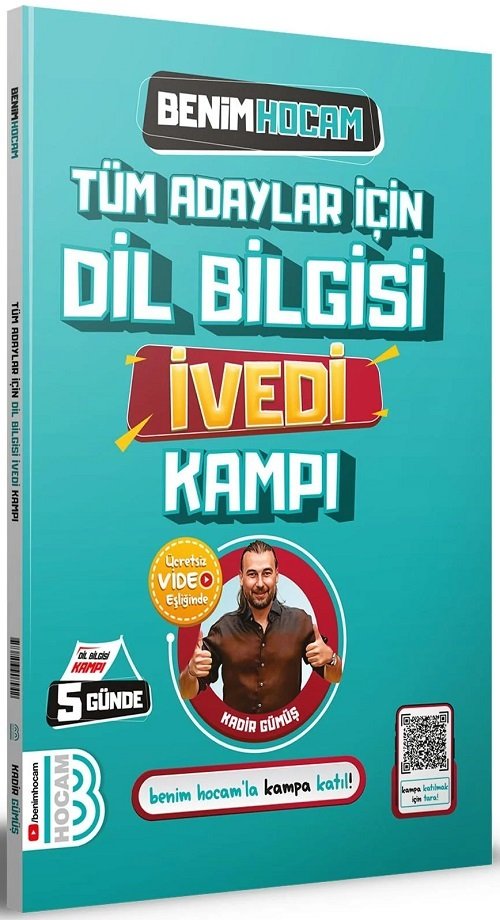 Benim Hocam 2024 Tüm Adaylar İçin 5 Günde Dil Bilgisi Kampı - Kadir Gümüş Benim Hocam Yayınları