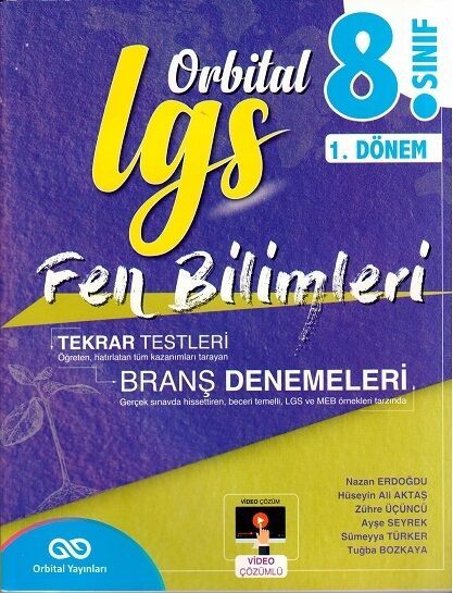 Orbital Yayınları 8. Sınıf LGS 1. Dönem Fen Bilimleri Branş Deneme Orbital Yayınları