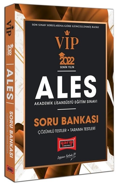 Yargı 2022 ALES VIP Soru Bankası Çözümlü Yargı Yayınları