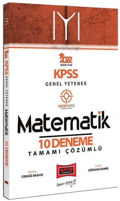 Yargı 2022 KPSS Matematik İYİ 10 Deneme Çözümlü Yargı Yayınları