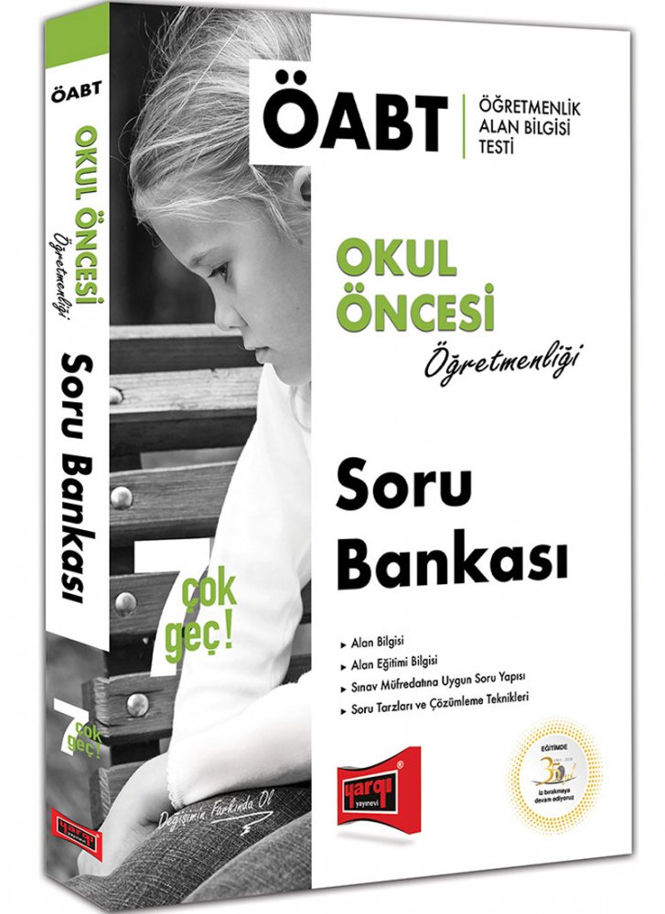 Yargı 2019 ÖABT 7 ÇOK GEÇ Okul Öncesi Öğretmenliği Soru Bankası Yargı Yayınları