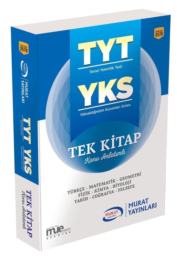 Murat YKS TYT Tek Kitap Konu Anlatımlı Murat Yayınları