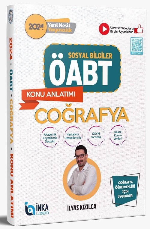 İnka Uzem 2024 ÖABT Sosyal Bilgiler Öğretmenliği Coğrafya Konu Anlatımı - İlyas Kızılca İnka Uzem