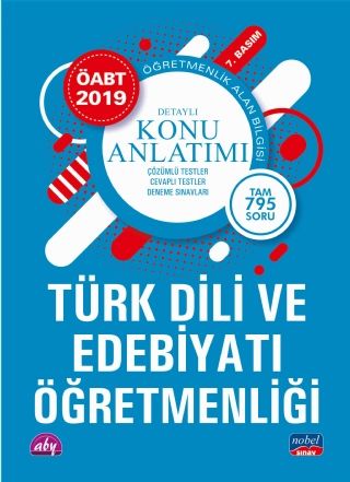 Nobel 2019 ÖABT Türk Dili ve Edebiyatı Öğretmenliği Detaylı Konu Anlatımı Nobel Sınav Yayınları