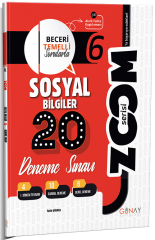 Günay 6. Sınıf Sosyal Bilgiler Zoom 20 Deneme Günay Yayınları