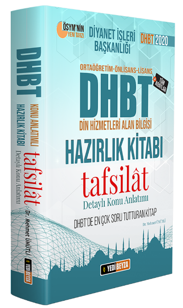 Yedibeyza 2020 DHBT TAFSİLAT Konu Anlatımlı Hazırlık Kitabı Mehmet Ümütli Yedibeyza Yayınları